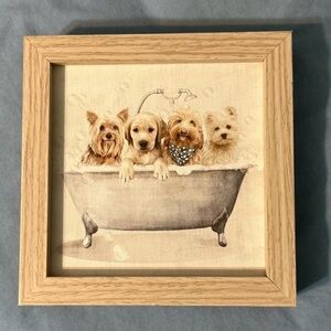 Cute Dog Bathtub Wall Art